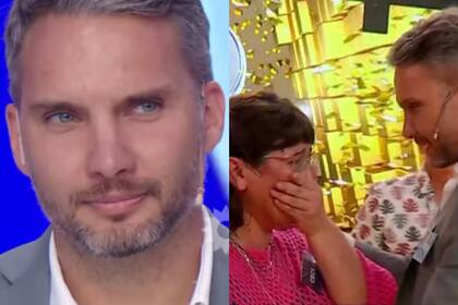 Guido Kaczka se acercó a la participante, que se encontraba muy emocionada, para corroborar que todo estuviera bien