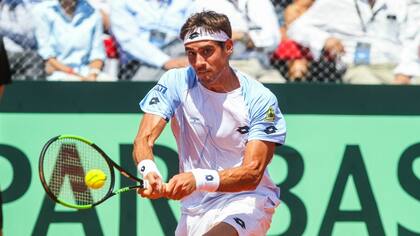 Guido Pella, con la misión de revertir la serie contra los italianos