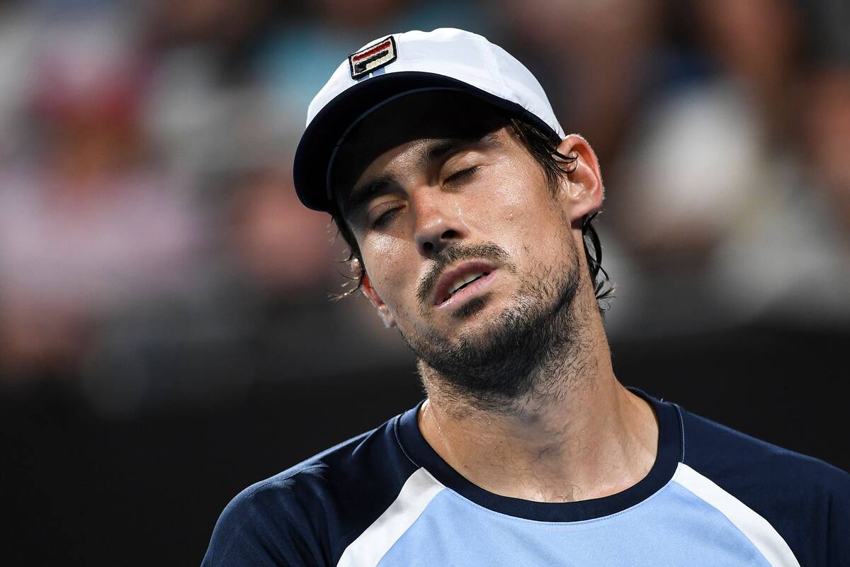 Guido Pella, frustrado luego de varias semanas de malas noticias