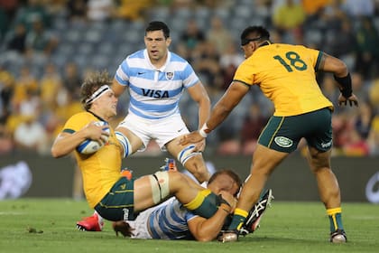 Guido Petti, en acción ante Australia