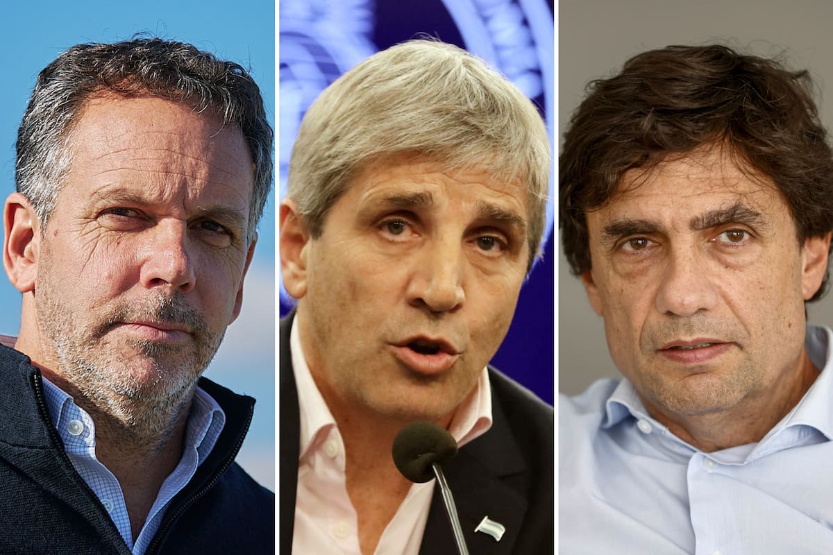 Guido Sandleris, Luis Caputo y Hernán Lacunza