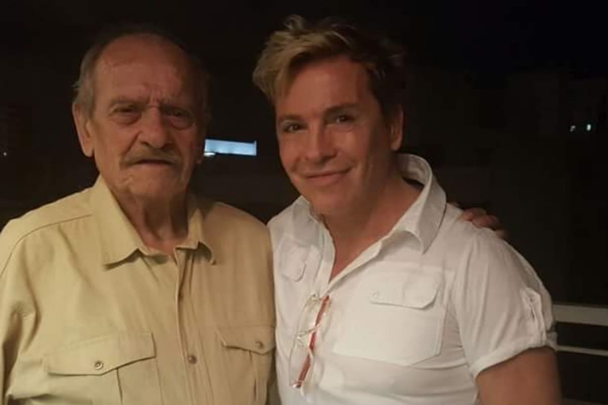 Guido Suller junto a su padre Hugo.