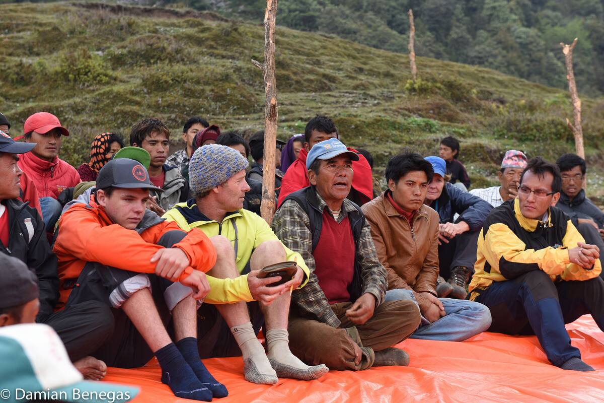 Guillemo Benegas en Gorkah, Nepal, en 2015