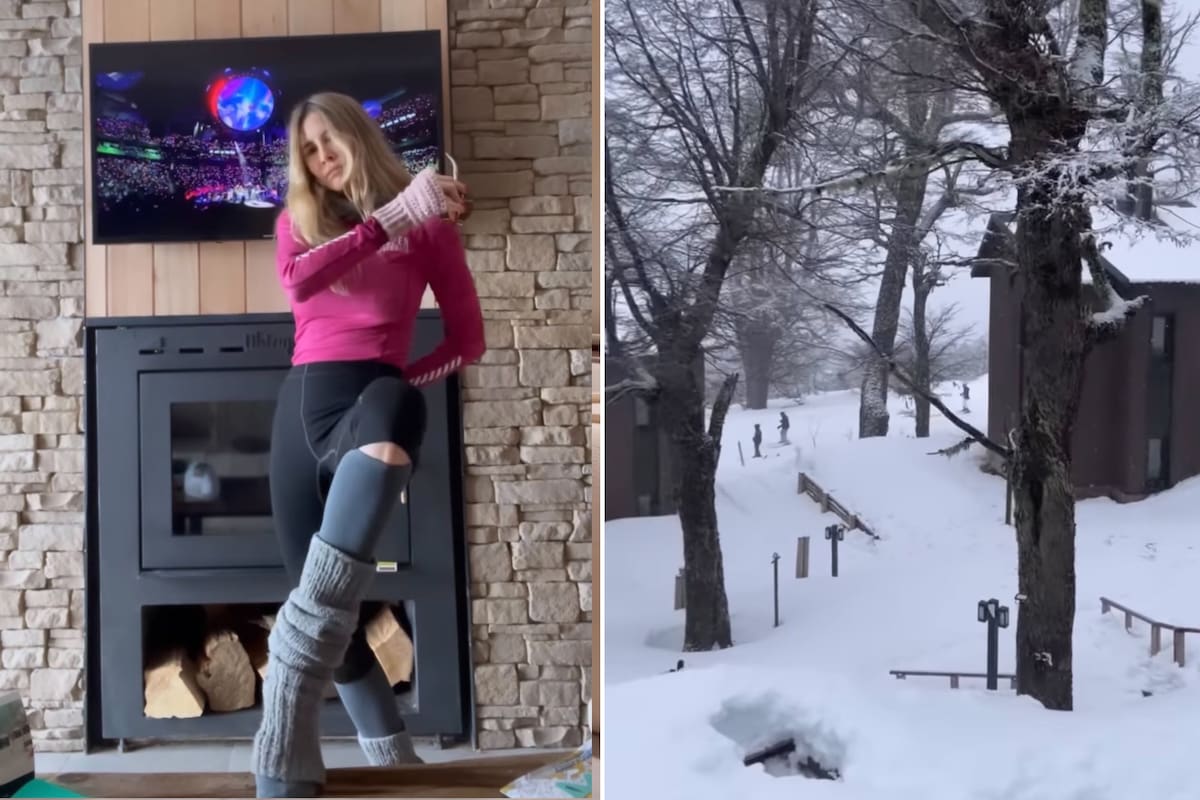 Guillermina Valdés en el departamento premium que alquiló en San Martín de Los Andes