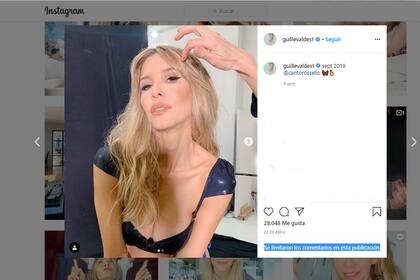 Guillermina Valdés recibió muchas críticas por su último posteo y también decidió cerrar los comentarios