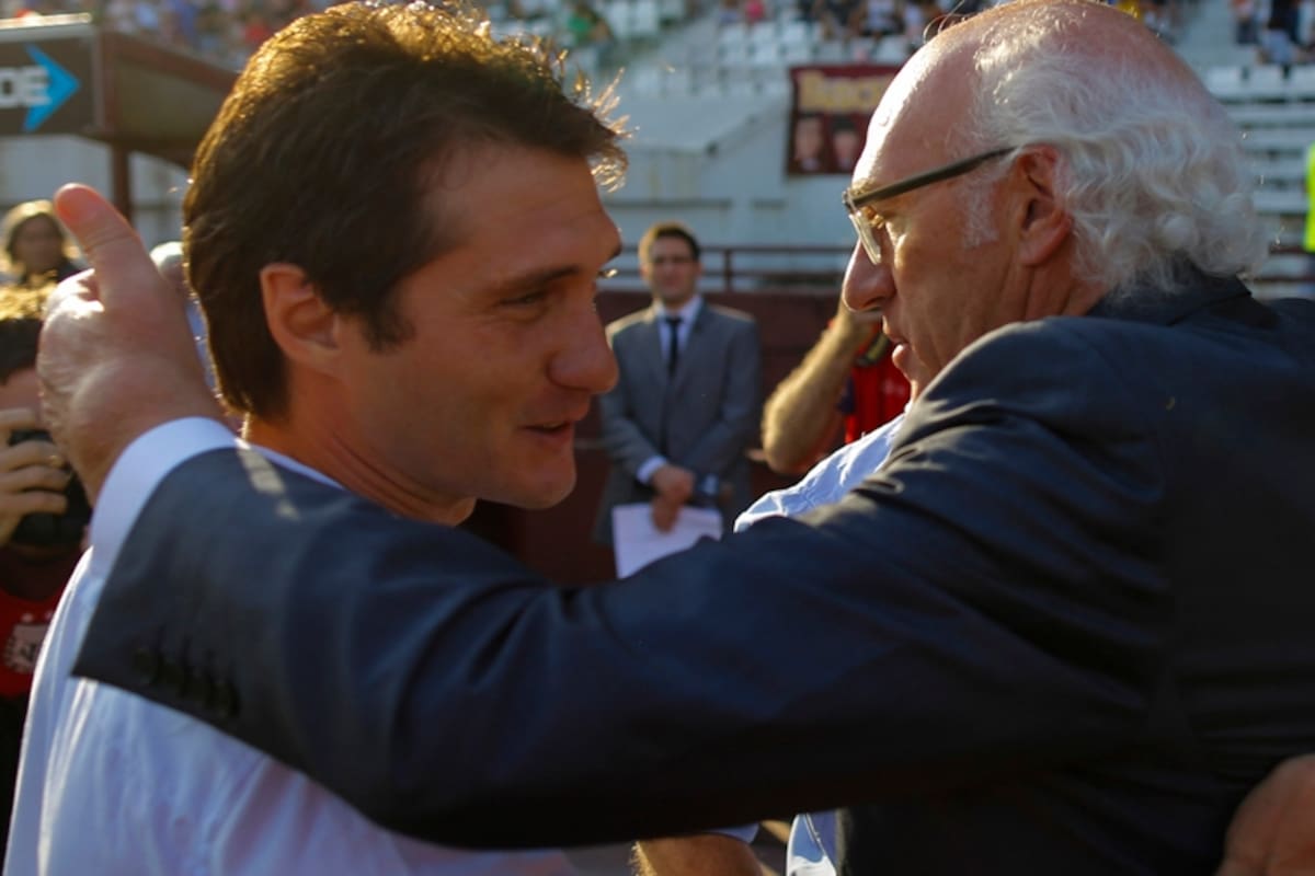 Guillermo Barros Schelotto y Carlos Bianchi