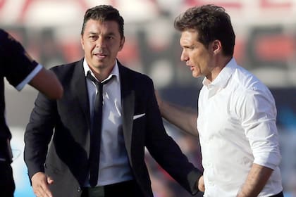 Guillermo Barros Schelotto y Marcelo Gallardo.