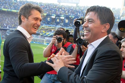 Guillermo Barros Schelotto y Marcelo Gallardo