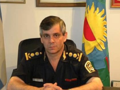 Guillermo Britos, en sus tiempos de comisario de la Policía Bonaerense