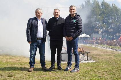 Guillermo Britos, Fernando Gray, y Juan Zabaleta