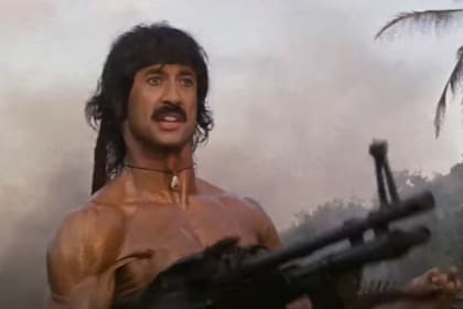 Guillermo Francella en el papel de Rambo, una obra de la cuenta @deepfakesar que se convirtió en tendencia en las redes sociales.