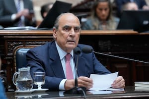 Guillermo Francos durante su interpelación en Diputados