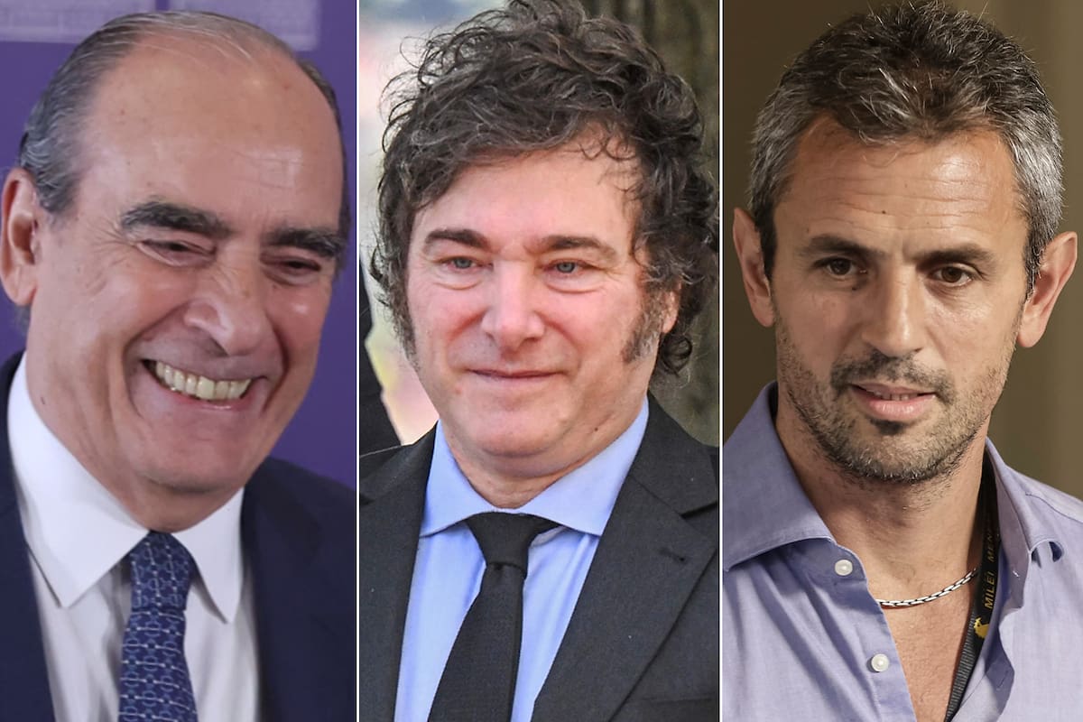 Guillermo Francos, Javier Milei y Martín Menem