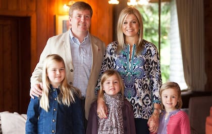 Guillermo, Máxima y sus tres hijas