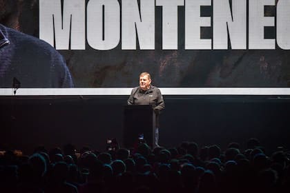 Guillermo Montenegro en el festival La Derecha Fest en Mar del Plata