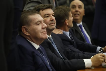 Guillermo Montenegro, exjuez y actual senador bonaerense, Ariel Lijo, Julián Ercolini y Marcelo Martínez de Giorgi
