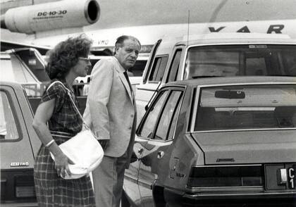 Guillermo Patricio Kelly y su esposa, el 28 de febrero de 1984