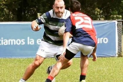 Guillermo Pauli en acción: un apasionado del rugby que tuvo una experiencia singular a los 47 años