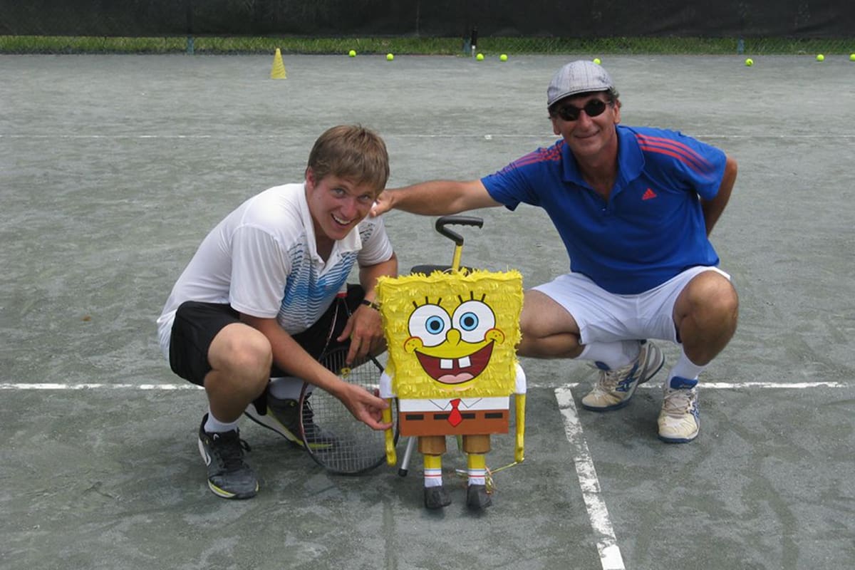Guillermo Rivas junto con su hijo Mateo en West Palm Beach, Florida