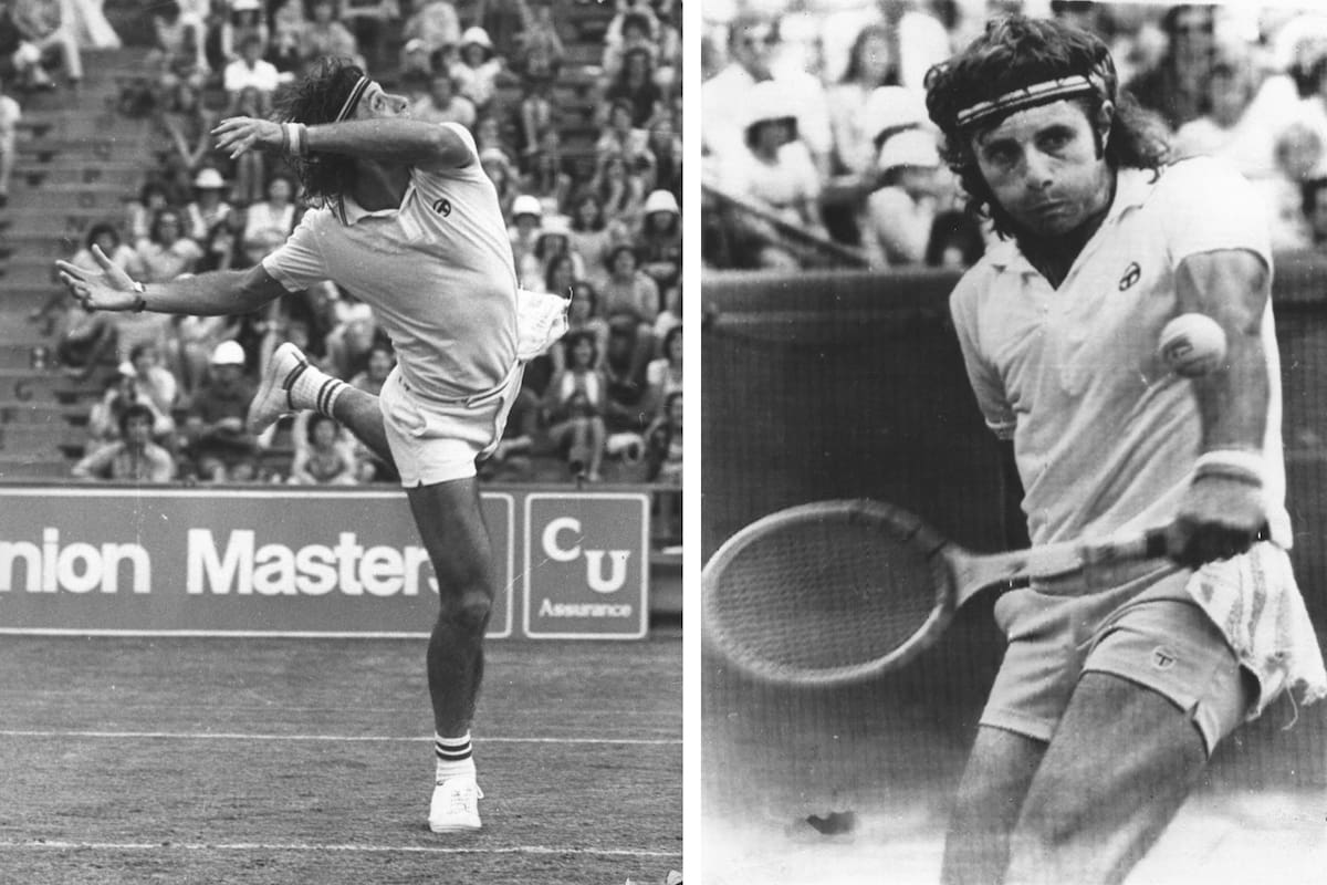 Guillermo Vilas en el Masters de 1974.