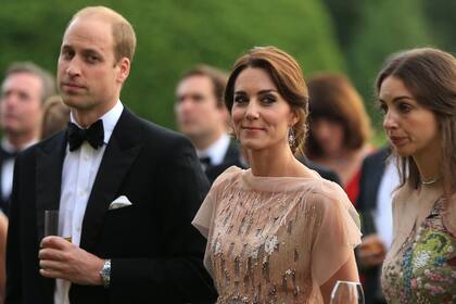 Guillermo y Kate junto a Rose Hanbury