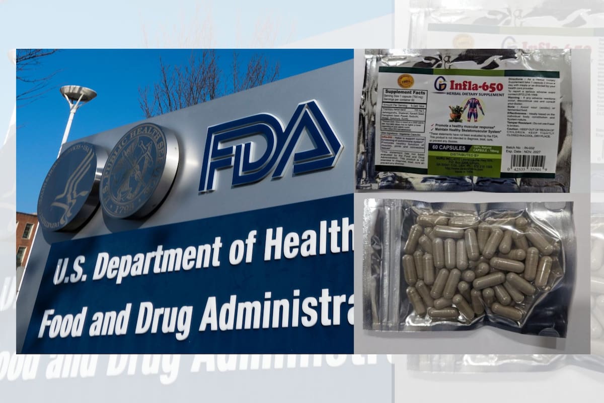 GURU INC. anunció el retiro voluntario a nivel nacional de su suplemento dietético a base de hierbas Infla-650