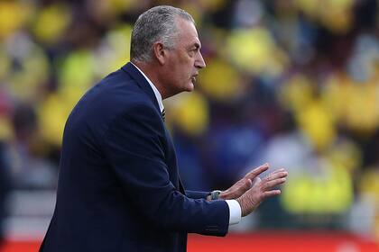 Gustavo Alfaro, DT de Ecuador. (Photo by Jose Jacome / POOL / AFP)