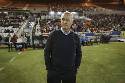 Gustavo Alfaro, en su presentación como técnico de Boca