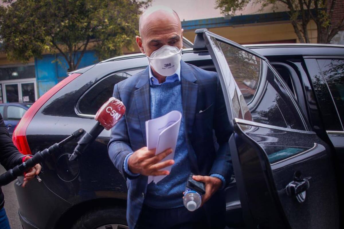 Gustavo Arribas se presentó esta mañana a declarar en indagatoria en el juzgado federal de Dolores