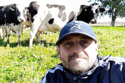 Gustavo Augel, el productor al que le robaron leche del tambo
