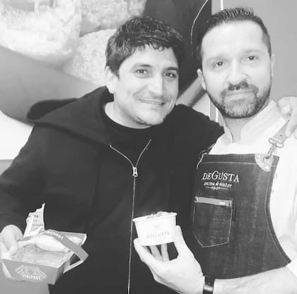 Gustavo con el premiado chef Mauro Colagreco en una de las ediciones de Feria Masticar.