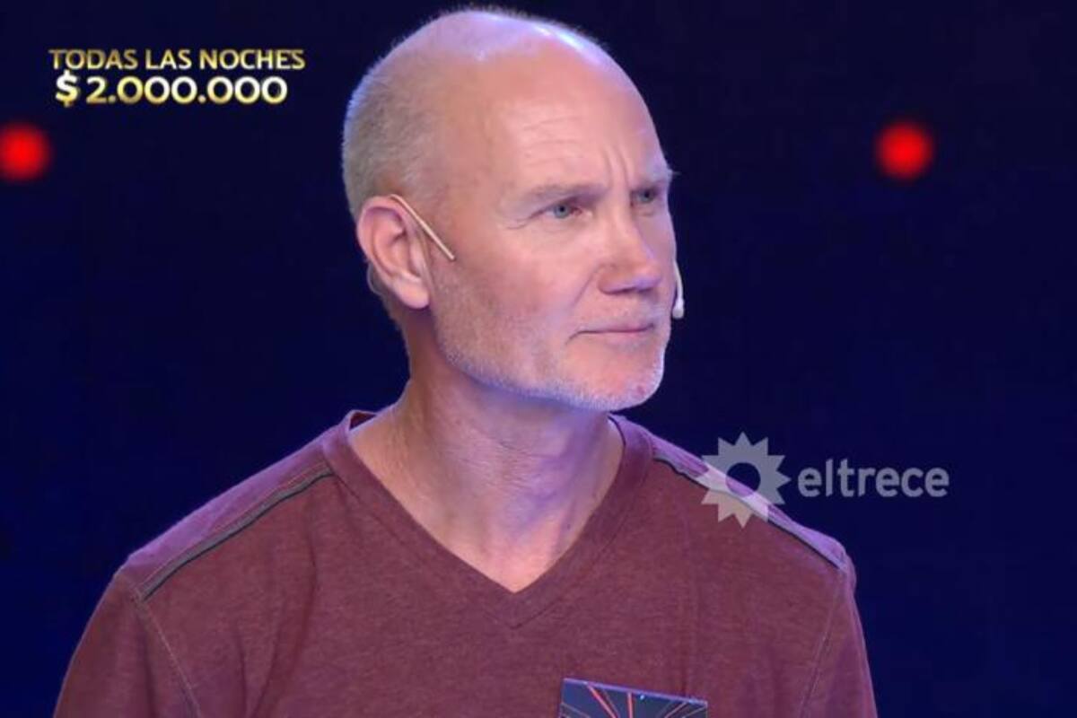 Gustavo es de Santa Fe, actualmente está desocupado y ganó el millón de pesos en el programa de Guido (Foto: Captura de video)