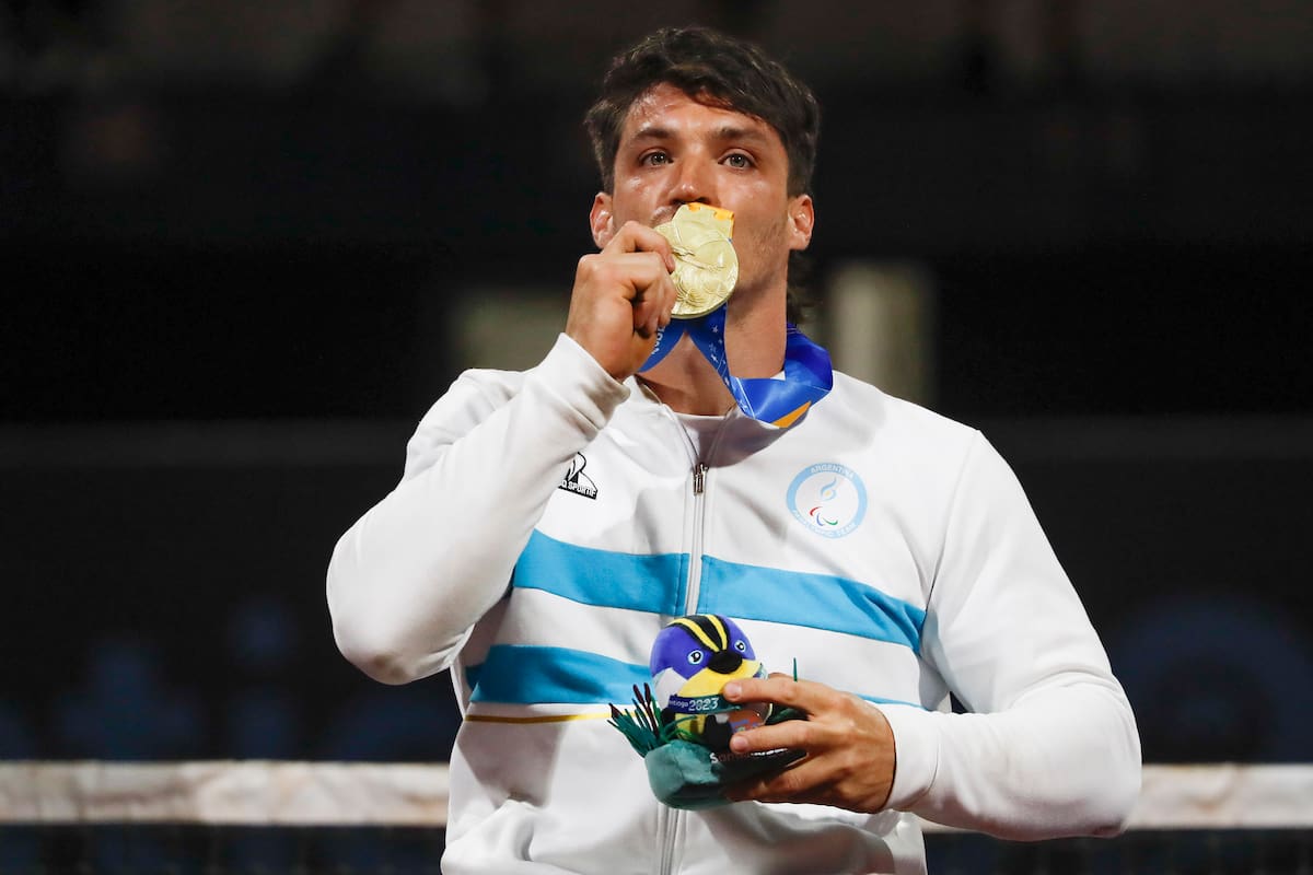 Gustavo Fernández es el actual campeón panamericano de tenis adaptado: va por un podio en París 2024