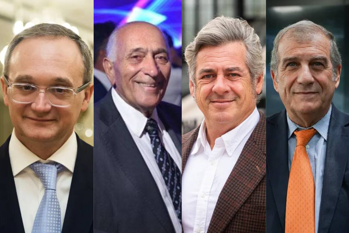 Gustavo Idígoras, presidente de Ciara-Cec; Roberto Domenech, presidente del Centro de Empresas Procesadoras Avícolas (Cepa); Nicolás Pino, presidente de la Sociedad Rural Argentina (SRA), y Fernando Rivara, presidente de la Federación de Acopiadores de Granos