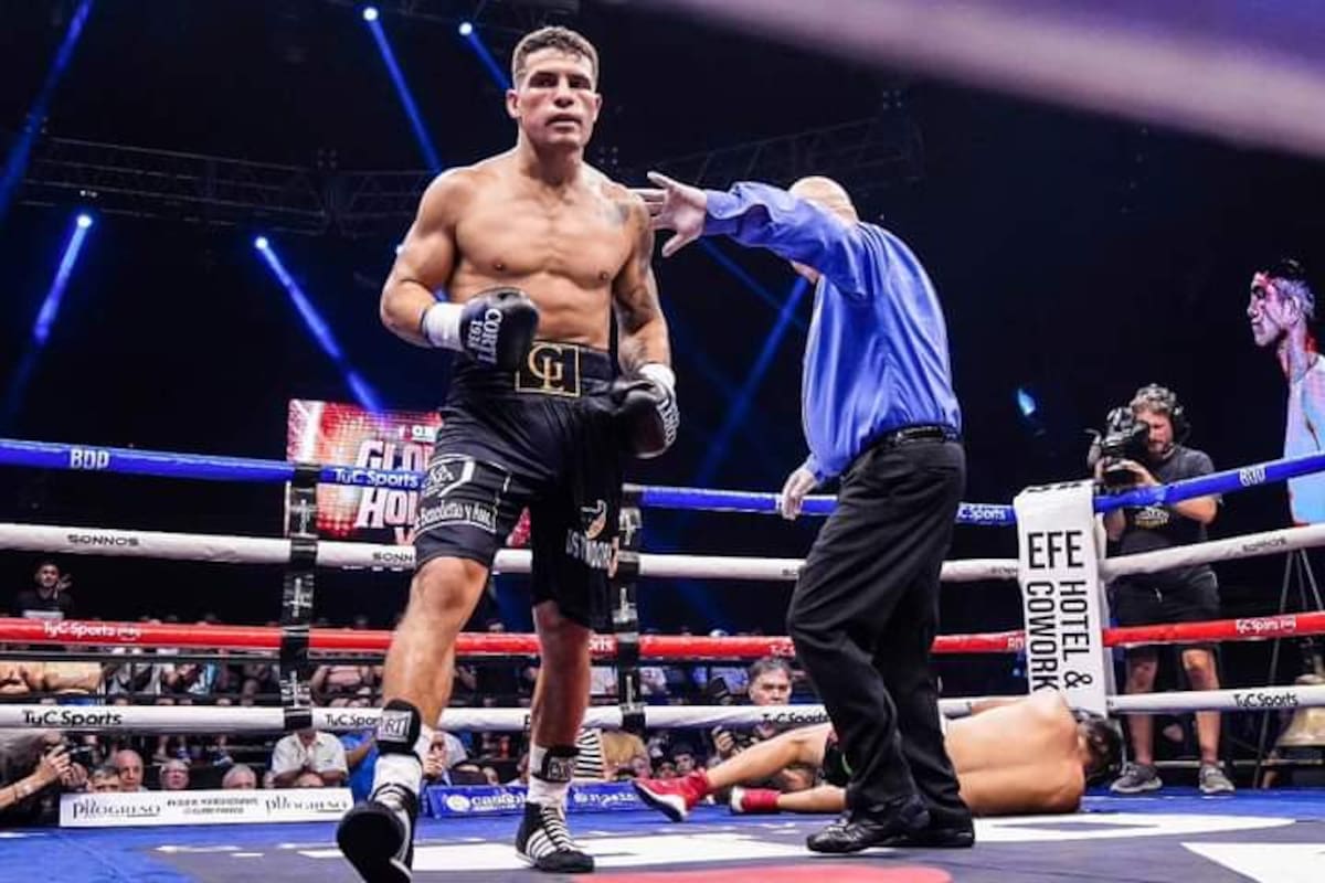 Gustavo Lemos venció por nocaut técnico en el primer round a Javier Clavero