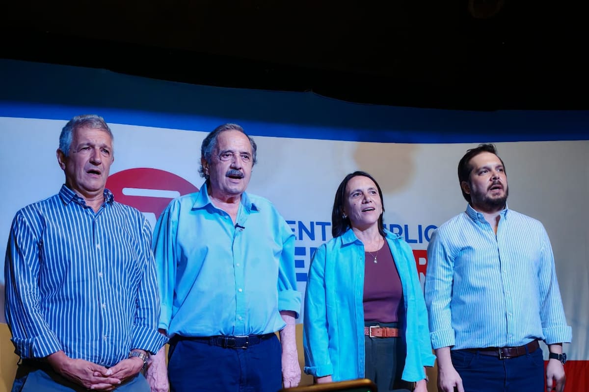 Gustavo López, Ricardo Alfonsín, Silvia Saravia y Martín Canay