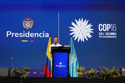 Gustavo Petro en su discurso inaugural de la COP 16 de Diversidad Biológica en Cali