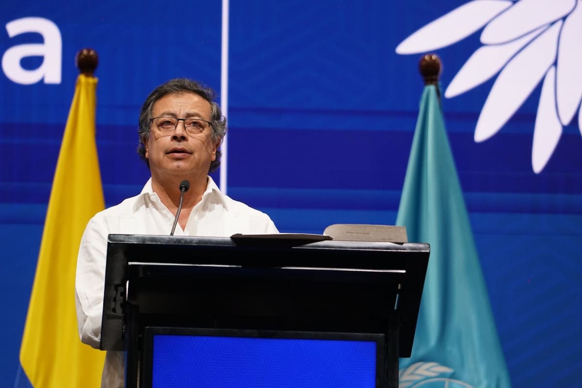 Gustavo Petro en su discurso inaugural de la COP 16 de Diversidad Biológica en Cali