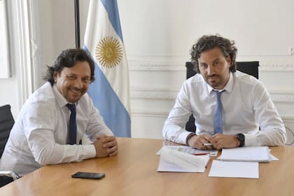 Gustavo Sáenz y Santiago Cafiero se reunieron a fines de febrero