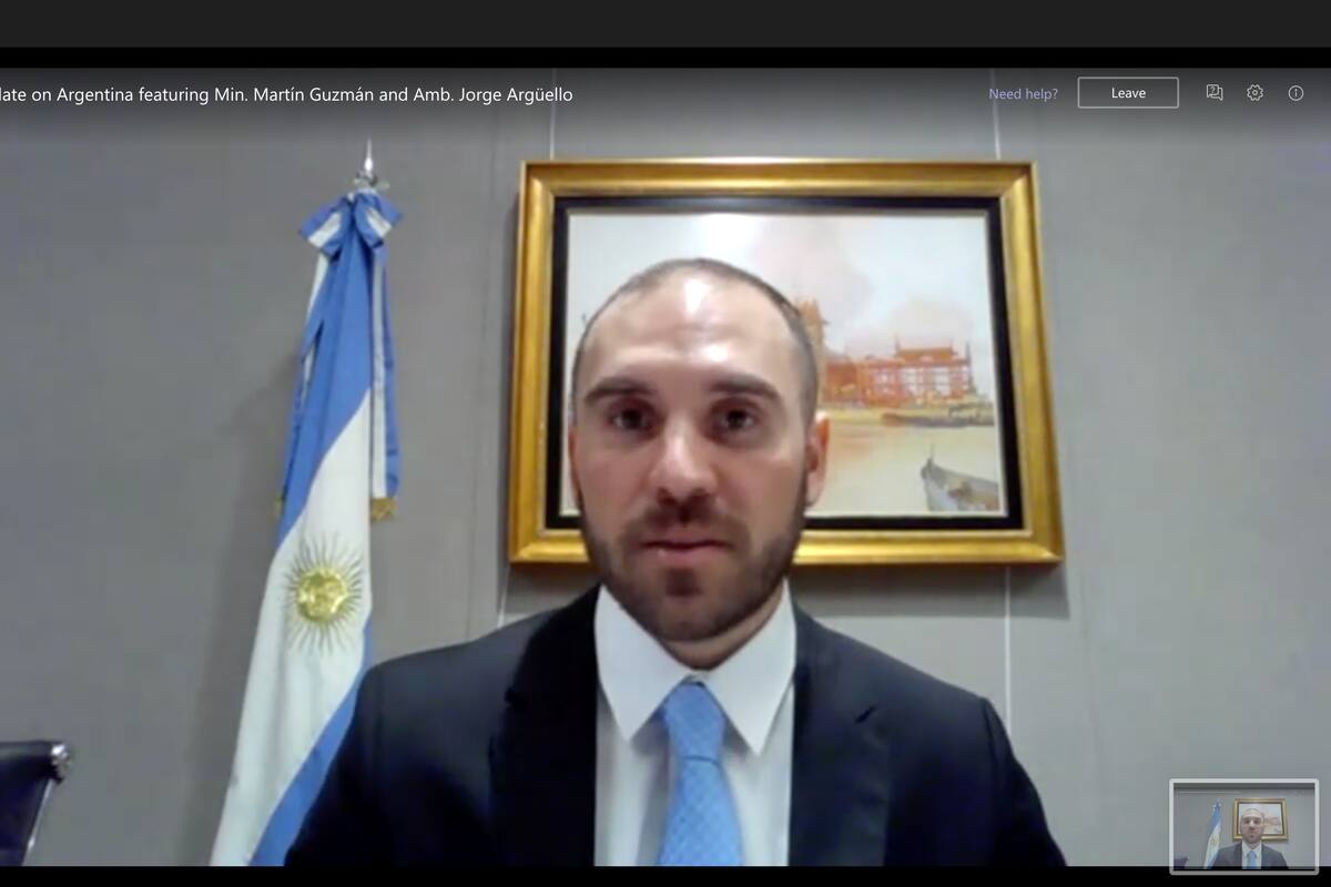 Guzmán, en su exposición virtual ante la Cámara de Comercio de Estados Unidos.