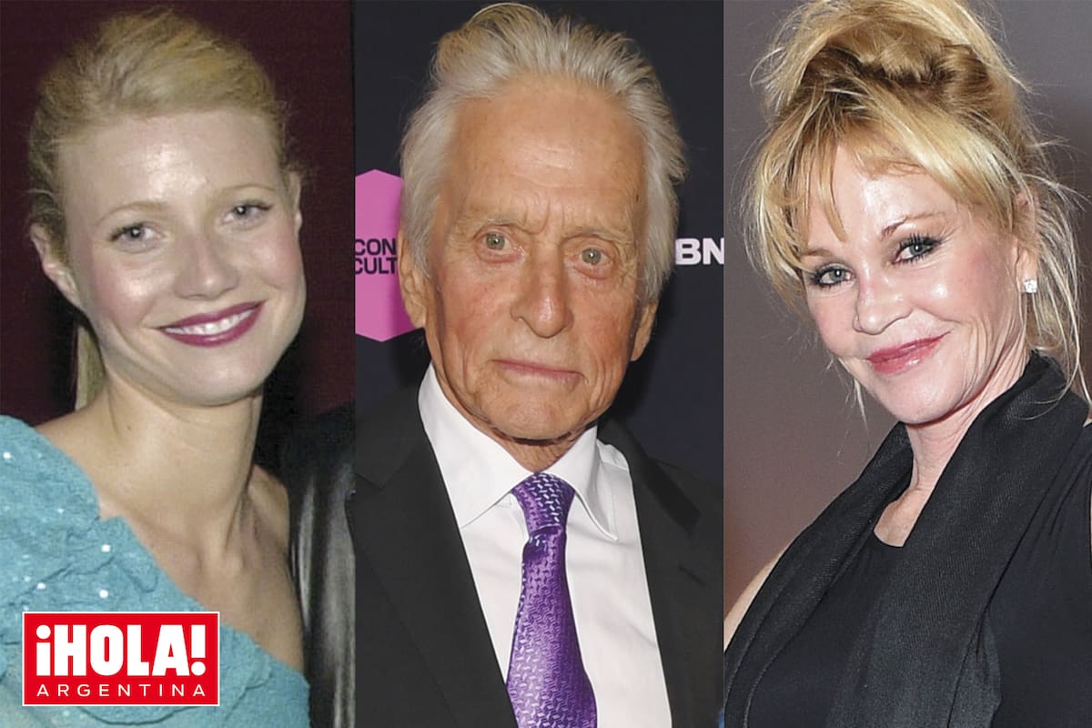 Gwyneth Paltrow, Michael Douglas y Melanie Griffith