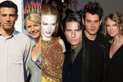 Gwyneth Paltrow y Ben Affleck; Nicole Kidman y Tom Cruise; y Taylor Swift y John Mayer, relaciones complejas