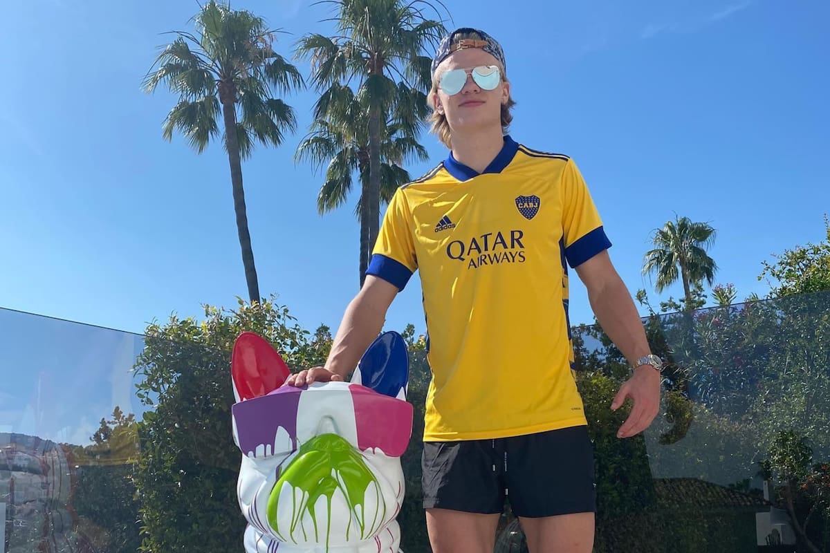 Haaland con la de Boca Juniors