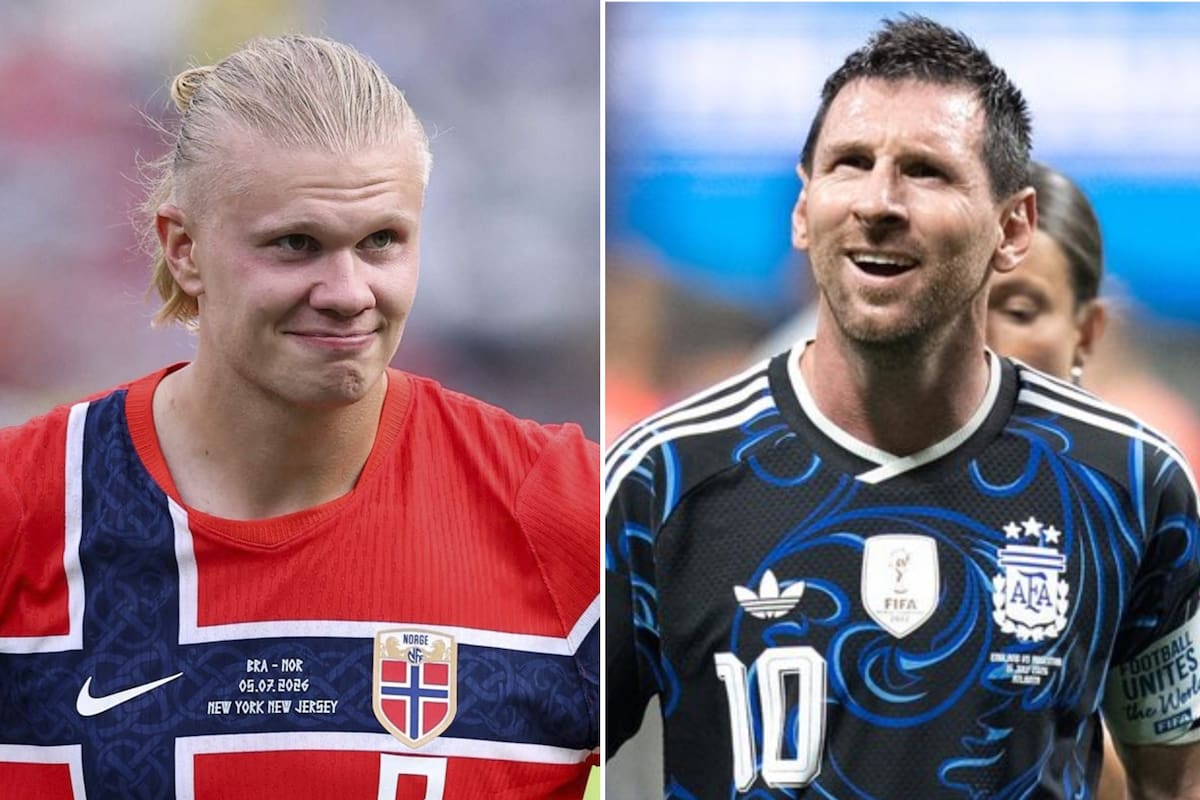 Haaland y Messi