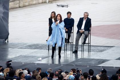 Habla Cristina Kirchner en el acto de cierre en Mar del Plata