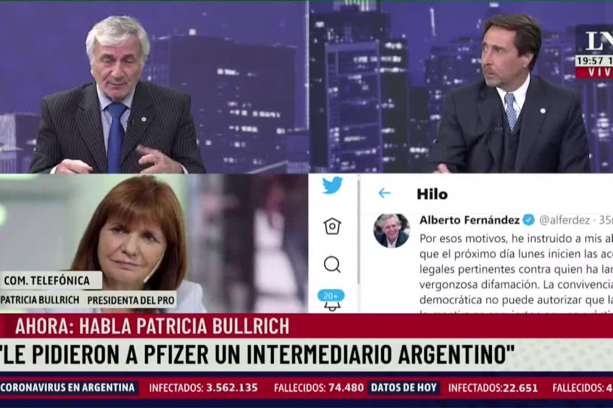 Habló Patricia Bullrich: "Ginés cajoneó el contrato con Pfizer"