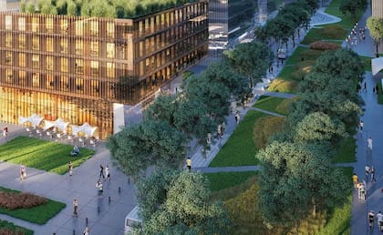 Habrá espacios verdes y edificios