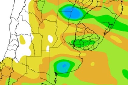 Habrá lluvias abundantes en el NEA y el NOA y escasas en la región pampeana