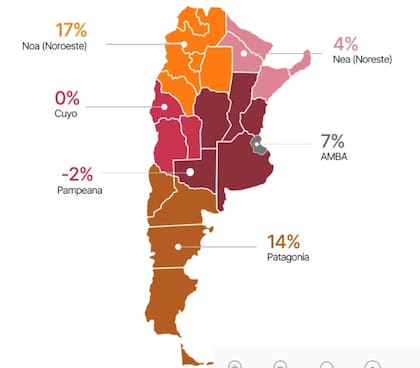 Habrá más trabajo en el norte y en el sur del país