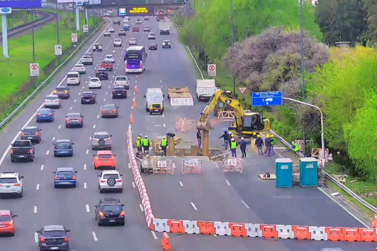 Habrá tres carriles derechos restringidos sobre Lugones, en la curva de conexión desde Av. General Paz